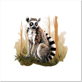 Adorable Lemur Posters and Art